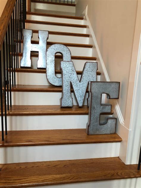 metal letters for walls